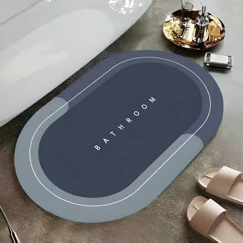Quick Dry Anti-Slip Water Absorbent Bathroom Floor Mat (Pack of 2)