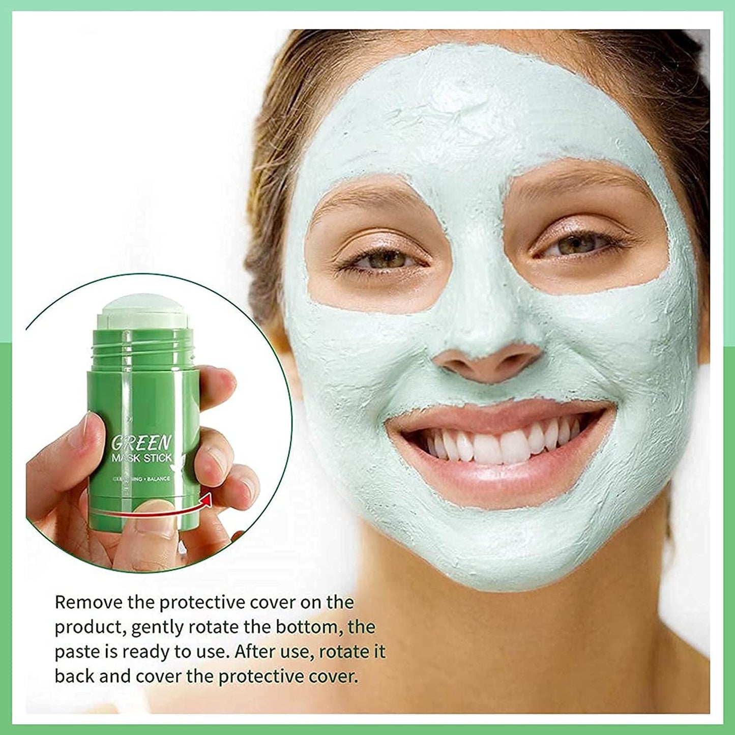 Green stick face mask