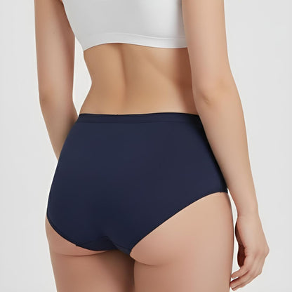 Leakproof Period Underwear for Women | Reusable Menstrual Panty | Full Coverage Protection (Navy)