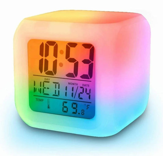 Colour changing clock